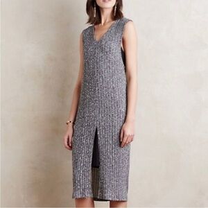 Anthropologie Dolan Left Coast Collection Gray Luna Sleeveless Sweater Dress